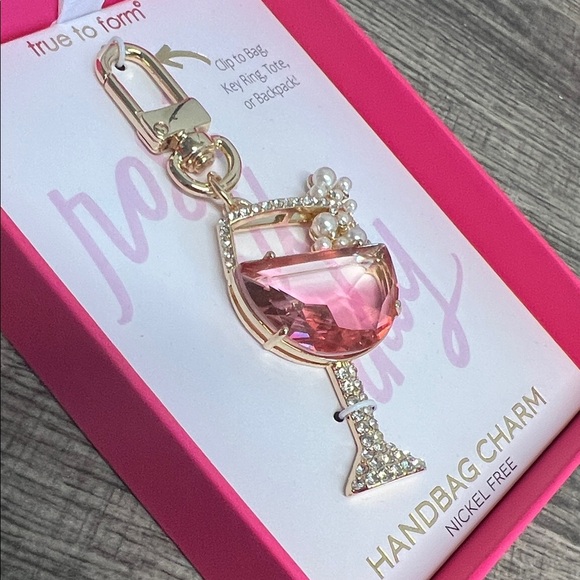 Whimsical Champagne w/ Bubbles Bag Charm 🥂🍾 - Picture 4 of 7